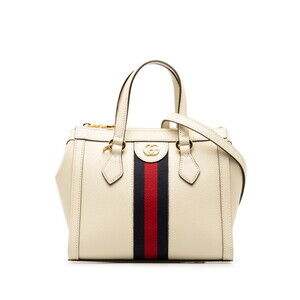 Gucci Ophidia Handbag Shoulder Bag 2way White Ivory